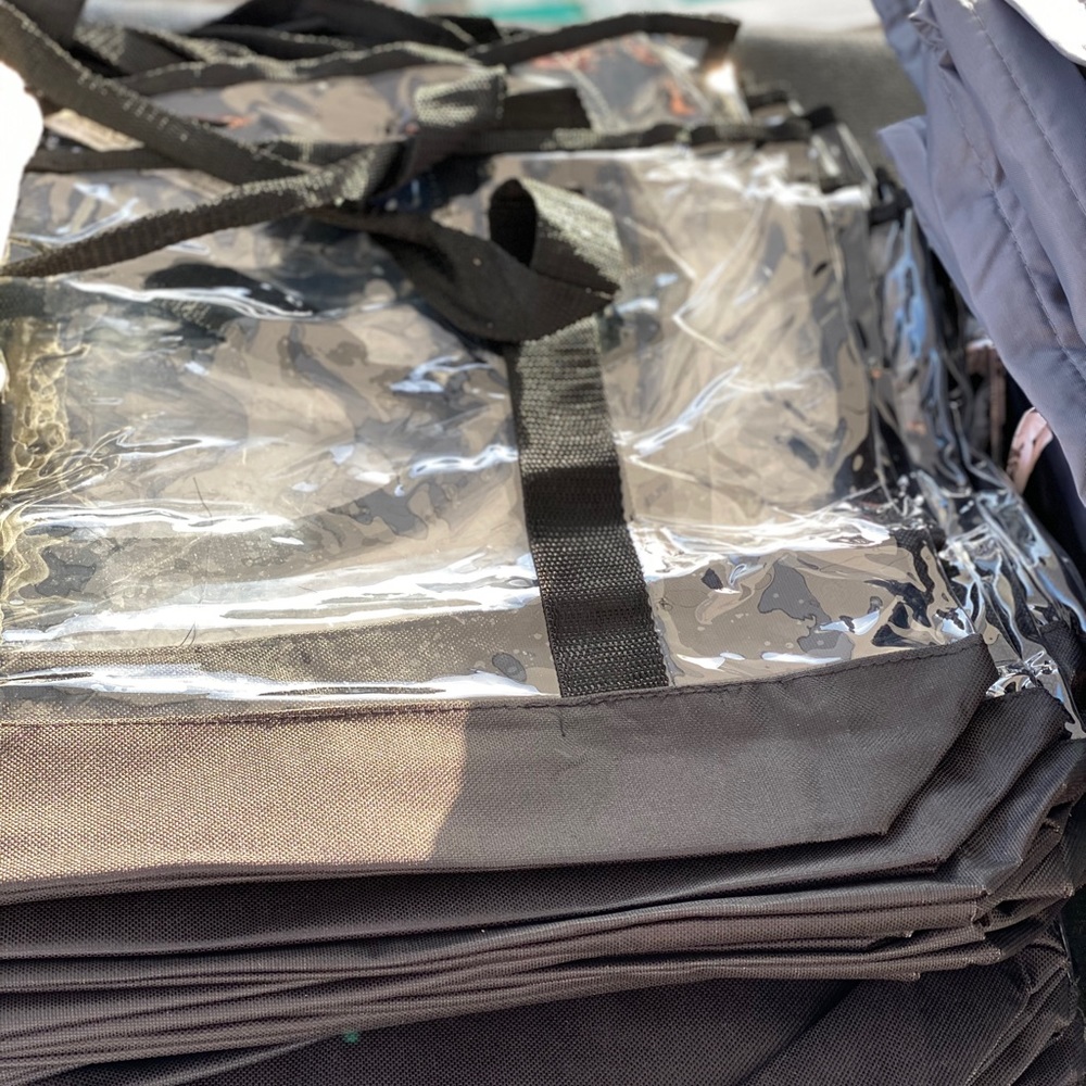 Clear totes